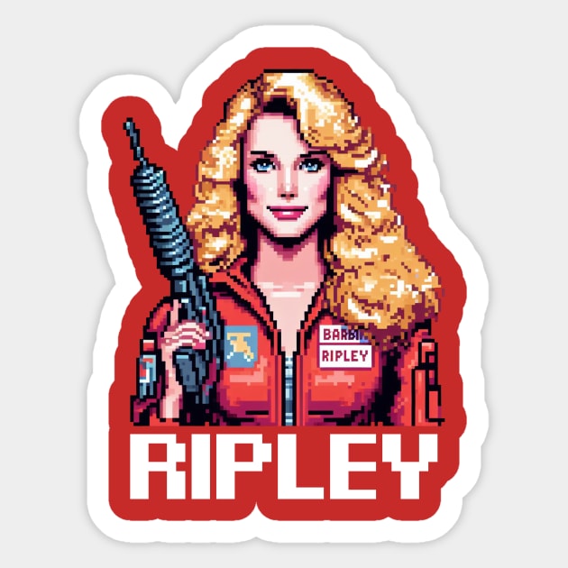 Ripley Pixel Sticker by PXLART